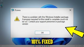 Problem Windows Installer Package in Windows 11 1087  How To Fix Program  DLL  Script msi ✅ [upl. by Ereveneug559]