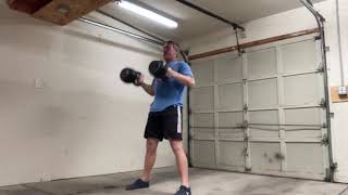 Double Kettlebell Clean and Press  Rep Max Test [upl. by Ludwig]