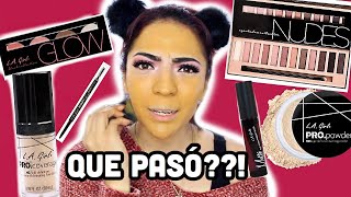 PROBANDO MAQUILLAJE ECONOMICO LA GIRL COMPLETO DESASTRE ♥BeautybyNena [upl. by Dilan]