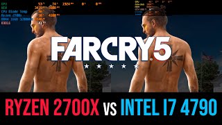 Ryzen 2700x vs i7 4790 Far Cry 5 benchmark GTX 1080 Ti [upl. by Allemap945]