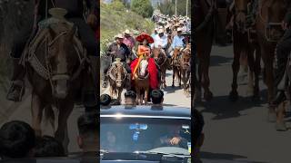 Cabalgata con festejada llega a Hidalgo [upl. by Ecahc]