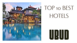 Top 10 hotels in Ubud best 4 star hotels Indonesia [upl. by Costanzia]