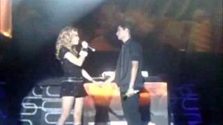 Momentos LuAr ChaMel SoMic  Detalhes e beijos  Rebeldes show no Goiania [upl. by Ynnhoj436]