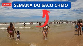 Movimento na Praia do Morro em Guarapari na Semana do Saco Cheio [upl. by Wash]