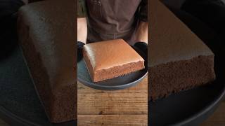 Softest chocolate castella sponge cake チョコレート台湾カステラ shorts asmr cooking [upl. by Akinaj956]