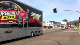 V8 Supercars Transporter Parade Townsville 2011 [upl. by Schnapp88]