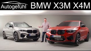 BMW X3M and X4M Competition REVIEW Exterior Interior Sound  Autogefühl [upl. by Eecyal]