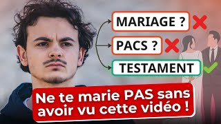 PACS MARIAGE ET SUCCESSION  CE QUON VOUS CACHE formation gratuite 2024 [upl. by Zeeba]