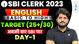 SBI Clerk Pre 2023  English 45 Days Crash  Day  1  Vishal [upl. by Tiffanie]