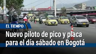 Piloto de pico y placa los sábados de puente festivo en Bogotá  El Tiempo [upl. by Hashimoto]