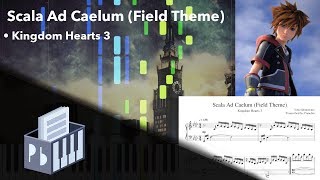 Scala Ad Caelum Field  Kingdom Hearts 3 OST Piano Tutorial [upl. by Atekahs240]