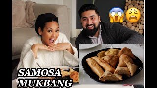 SAMOSA MUKBANG W HUBBY  CHEATING PREGNANCY  DOUBLE STANDARDS  ASMR [upl. by Ardnaeel]