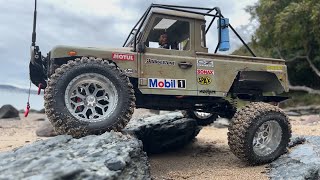 MODIFIED TRX4 D90Boulder Bay Rock Crawl [upl. by Aicnelav]