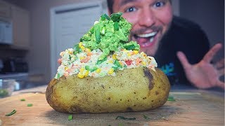 CREAMY VEGAN STUFFED BAKED POTATO [upl. by Paddy188]