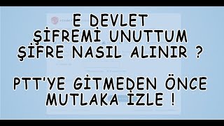 EDevlet Şifresi Nasıl Alınır  EDevlet Şifremi Unuttum Şifre Sıfırlama GÜNCEL 2024 [upl. by Fan159]