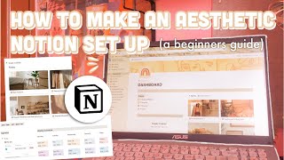 HOW TO MAKE AESTHETIC NOTION SET UP I How I organize my notion set up  free template [upl. by Clayborne728]