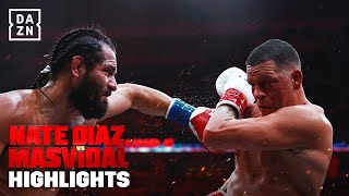 FIGHT HIGHLIGHTS  NATE DIAZ VS JORGE MASVIDAL [upl. by Neltiac]