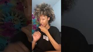 Curly Mohawk tutorial curlyhair curlymohawktuttorial curlyhairtutorial [upl. by Eirelam]