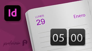 Crear agenda en InDesign en 5 minutos [upl. by Aerdua]