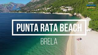 Punta Rata beach Brela Makarska Riviera summer 2019  Makarska Riviera Beaches in FULL HD [upl. by Asetal757]