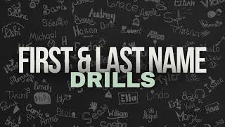 Name Drills First amp Last Steno Dictation [upl. by Inad234]