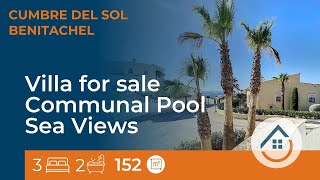 Cumbre del Sol Villa with sea views and communal pool [upl. by Salamanca]