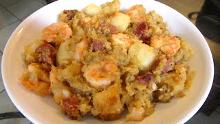 How to make Smothered Potatoes with Shrimp and Smoked sausage [upl. by Assillam]