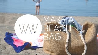 How to Make a Beach Bag  WITHWENDY [upl. by Evie96]