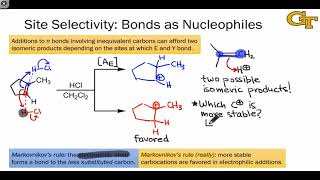 2203 Site Selectivity and Stereoselectivity in Electrophilic Additions [upl. by Mattox190]