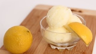 Homemade Lemon Sorbet Recipe  Laura Vitale  Laura in the Kitchen Episode 612 [upl. by Annek]