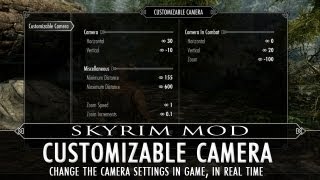 Skyrim Mod Feature Customizable Camera [upl. by Ennaej]