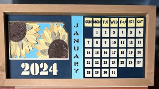 Make calendar using shadow box svg [upl. by Doelling]