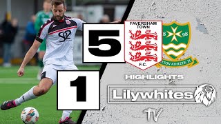 Highlights  Faversham 5  1 Sutton Athletic [upl. by Nagoh]