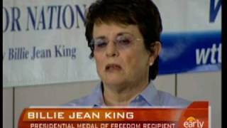 Billie Jean King Honored [upl. by Agnimod]