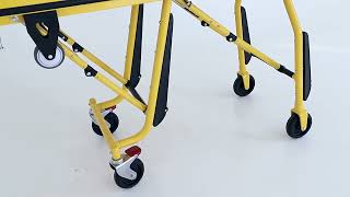 How To Use Steel Loading Ambulance Stretcher [upl. by Metcalf]