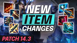 NEW INSANE 143 Item Changes  Season 14 BUFFS and NERFS  LoL Meta Guide [upl. by Nedmac838]