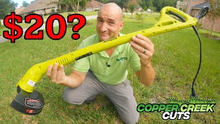 Testing The Cheapest Weed Eater String Trimmer On AMAZON [upl. by Lief]