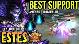 ESTES BEST BUILD 2023  BUILD TOP 1 GLOBAL ESTES GAMEPLAY  MOBILE LEGENDS✓ [upl. by Aronal]