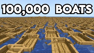 Lagging a PayToWin Minecraft Server With 100000 Boats [upl. by Obara301]