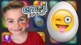 Giant Emoji Surprise Egg by HobbyKidsTV [upl. by Pomfrey935]