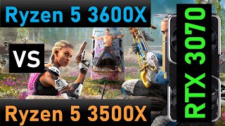 AMD Ryzen 3600X vs 3500X Gaming Benchmarks with RTX 3070 10 Action Games tested [upl. by Iggep996]