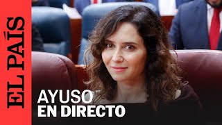 DIRECTO  Isabel Díaz Ayuso firma un convenio con el Ayuntamiento de Madrid  EL PAÍS [upl. by Nettie]