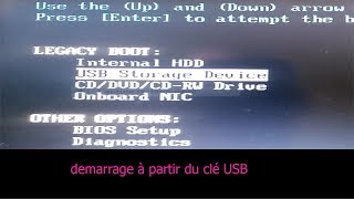 Comment démarrer le PC a partir du clé USB et installer WIndows [upl. by Drake]