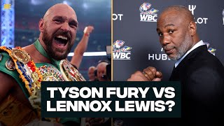 Would you beat Tyson Fury Lennox Lewis responds 👀 [upl. by Fredia]