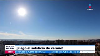 ¡Hoy llegó el solsticio de verano  Noticias con Crystal Mendivil [upl. by Wendie928]