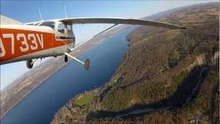 Flight over Cayuga Lake and Ithaca NY [upl. by Yumuk822]