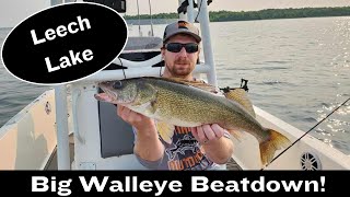 Crushing MidSummer Walleye on Leech Lake [upl. by Acemahs]