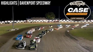 World of Outlaws CASE Late Models at Davenport Speedway August 26 2022  HIGHLIGHTS [upl. by Ila]