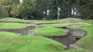 Vimy Ridge World War 1 Trenches amp Canadian Memorial European Driving Tours [upl. by Showker]