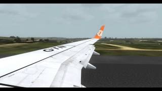 FSX GOL  Boeing 737800  Taxi and Takeoff from ManausMAO [upl. by Eneroc223]